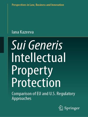 cover image of Sui Generis Intellectual Property Protection
